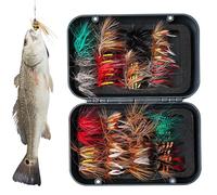 Señuelos de pesca, Surtido de señuelos realistas con anzuelos - Señuelos de pesca de agua dulce con caja magnética, para aguas dulces y saladas barco estanque lago muelle río