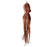 Señuelos de Pulpo de Plantilla de Calamar de simulación, Cebo Suave Realista de 250g con 10 tabletas de Tinta, TPE, Acero Inoxidable, Pesca en Agua Salada en el océano