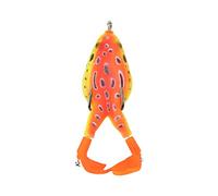 Señuelos de Rana con Hélice Doble, Cebo Artificial Flexible y Duradero, 9,5 cm - Imitación Realista, Anzuelos Dobles Afilados, Antienganches para Pesca en Agua Dulce (9#Color)