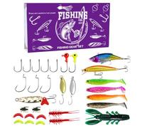 Señuelos De,Señuelo Nadador Pequeño Navideño | Juego De Cebos para Lubina De En Agua Dulce,para Agua Dulce Y Salada Lagos Ríos Barcos Orillas Kayaks Truchas Bass Bagres Carpas Salmón