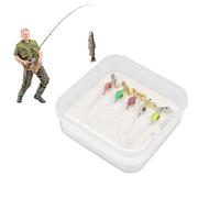 Señuelos de -Spinnerbait - Kit de -de, 5 señuelos giratorios de Hoja de Metal, Cebo Giratorio Multicolor Duro, Accesorio de -Duradero | Configuración de Agua Dulce y Salada, truc