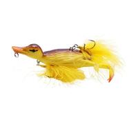 Señuelos de Superficie, señuelo de Pato 3D Realista, señuelo de Pesca Artificial Flotante de Patito Amarillo con Patas de Pato giratorias Que salpican, señuelos de Pesca de Superficie, d