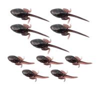 Señuelos Flexibles, señuelos Flexibles para la de Lucio, 10 Piezas Resistencia a Baja Temperatura Material Agua Dulce para Perca Trucha lucioperca Achigan