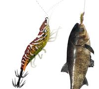 Señuelos para calamares | Equipo de brillante en la oscuridad - Artificiales con forma de camarón para calamares - Para uso exterior en aguas saladas y dulces ríos lagos, estanques vacaciones