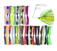 Señuelos para de Falda de Silicona - Faldas para Jig de 30 Paquetes de 5.12 Pulgadas | Kit de señuelos para Faldas con máscara de Silicona, reemplazo de la para Respaldo de urgencia