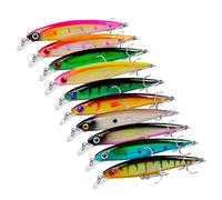 Señuelos para La Pesca del Bass - Señuelos Coloridos para Lubina de Agua Dulce,Equipo Anticorrosivo con Agallas Y Ojos 3D Realistas Cabezales Jig Preensamblados para Día del Padre Y Principiantes