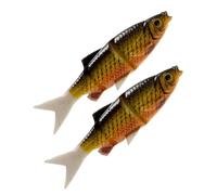 Señuelos para Pesca en Agua Dulce,2 Piezas Cebos Simulados - Carnadas Nadadoras para Lanzado Y Angling - para Agua Salada y Dulce Bagre Perca Hielo Orilla Camping Noche Kayak Lanzamiento