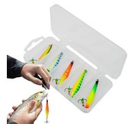 Señuelos para pesca en hielo | 5 unidades señuelos reflectantes realistas de aleación - para pesca en hielo, para fiestas de cumpleaños, río lago, aguas dulces y saladas