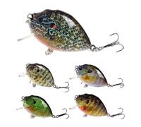 Señuelos para trucha - 5 piezas de cebos artificiales portátiles de pesca,Señuelos de pesca de bajo de agua dulce | Para ríos, lagos, aguas poco profundas, jiggen, trolls, lanzamiento, arroyos, agua
