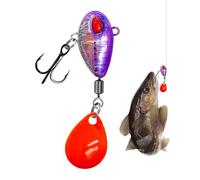Señuelos para Trucha | Jigs para en Agua Salada con Anzuelo - Equipo de para Negro Bass de Agua Dulce Kayak Mar Color Negro Supervivencia Lago Camping Río Playa Y Hielo