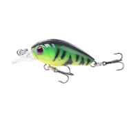 SeñUelos Pesca 1 señuelo de Pesca con manivela, 4,5 cm, 4 g, Cebo Artificial Duro for pececillos, swimbait, crankbait con Anzuelo Triple for Carpas y lubinas. SeñUelos De Pesca(F)