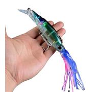 SeñUelos Pesca 1 señuelo de pesca de pulpo de 14 cm y 40 g, 6 colores, cebo duro de calamar, anzuelo de acero de alto carbono, manivela de pulpo for atún, herramientas Sea Allure SeñUelos De Pesca(01)