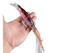 SeñUelos Pesca 1 señuelo de pesca de pulpo de 14 cm y 40 g, 6 colores, cebo duro de calamar, anzuelo de acero de alto carbono, manivela de pulpo for atún, herramientas Sea Allure SeñUelos De Pesca(02)