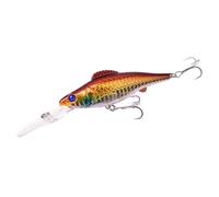 SeñUelos Pesca 1 señuelo de Pesca Wobblers de Buceo Profundo, 12,5 cm, 14,8 g, Gran crankbait, for Pesca de trolling, Cebo Duro Artificial de plástico for lubina, Lucio y Carpa. SeñUelos De Pesca(C)