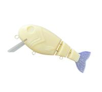 Señuelos Sin Pintar | 12.4 cm Modelo Virgen Sin Pintar, Señuelo de Pesca Para Hacer Ser Misma con Cuerpo 3 Secciones - Para Lago Arroyo Frente al Mar Costero Exterior Principiante Apasionado