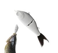 Señuelos sin Pintar, Señuelos de Pesca en - Cola Suave del Cebo Deslizante de 2 segmentos - Señuelo de Pesca Artificial para Agua Dulce y Salada, Artes de