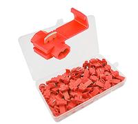 Senven 60Pcs Terminal de conector rápido de cable de bloqueo escocés, conector de cable, conector de rama de conector rápido - 60Pcs rojo