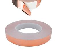 Senven Cinta Adhesiva primera calidad cobre - Conductor doble cara - (50m × 20 mm) - Blindaje EMI y RF, circuitos papel, soldadura, reparaciones eléctricas, Repelente de babosas, Manualidades.