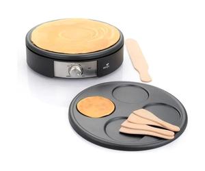 SENYA Crepé Eléctrico 1500W 2 Placas Intercambiables Crepe Time Termostato