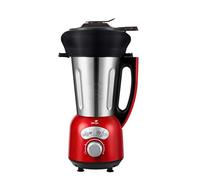 Senya - Frullatore riscaldante in acciaio inossidabile Cook & Ice V3 rosso, frullatore da zuppa vellutato/macinato,1,5 L, 1400 W, e cestello per vapore in silicone da 2 L SYCP-HB008NA (SYCP-HB008RA)