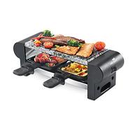 SENYA Máquina de raclette para 2 personas, con piedra de cocción extraíble, revestimiento antiadherente, 350W, My Little Raclette, SYCK-G065