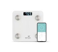 Senya SYWB-S007 - Báscula de baño con Bluetooth para un seguimiento diario de tu salud, Blanco