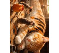 Senyanr 5D Diamond Painting Kits for Adults Drawing Mouse, DIY Cat Full Round Drill diamond Art kits adults, Crystal Rhinestone Embroidery Canvas painting for Home Decor 26x34in