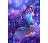 Senyanr Paint by Numbers Kits for Adults with Frame Purple Flowers,Painting by numbers On Canvas for Beginner,DIY Color Acrylic Paints Oil painting Art Crafts for Home Wall Decor Gift 60x90cm