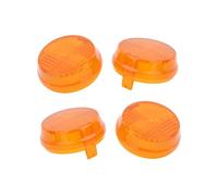 Senyoi Luces de motocicleta impermeables 2 uds/4 Uds cubierta de lente motocicleta amarillo claro ABS para giro para indicador señal para luz para sombra(Amarillo,4 pcs)