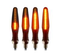 Senyoi Luces de motocicleta impermeables Para Giro de motocicleta para luz señal para relé 335SMD, para giro para señales, indicador intermitente, perno Universal M10(4PCS)