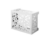 Senza marca Cubierta de aire acondicionado de aluminio blanco ARTIST M 86x44x68 cm, Resistente para exteriores y fácil de montar