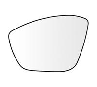 SENZEAL Cristal de Espejo Izquierdo Lado del Conductor Calefactado con Placa de Soporte para Citroen C3 MK3 2016-2021 Peugeot 208 308 2008 2013-2019 1607512180 1607512280 (Izquierda)