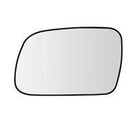SENZEAL Cristal de Espejo Izquierdo Lado del Conductor Calefactado con Placa de Soporte para Peugeot 307 2001-2008 407 2004-2009 (Izquierda)