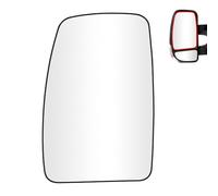 SENZEAL Cristal de Retrovisor Calefactable Lado del Conductor para Renault Master 3 2010-2024 Opel Movano B Nissan NV400 2010-2021 963662420R (Superior Izquierda)