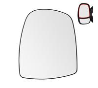 SENZEAL Cristal de Retrovisor para Renault Trafic MK2/Opel Vivaro A/Nissan Primastar 2001-2014 Calefactable Superior Izquierda 9636600QAH (Superior Izquierda)
