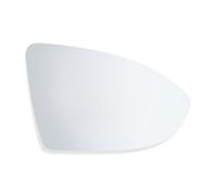 SENZEAL Cristal de Retrovisor para Volkswagen Golf 7 MK7 Derecho Cristal del Espejo de la Puerta del Lado del Pasajero con Placa Trasera Calefactable 5G0857522 (Derecho)