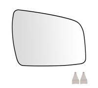 SENZEAL Cristal del Espejo Derecho Lado del Pasajero Calefactado con Placa de Soporte para Opel Zafira B 2009-2014 1428378 1428377 (Derecho)