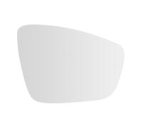SENZEAL Cristal del Espejo Derecho Lado del Pasajero Calefactado con Placa de Soporte para VW Polo 6R 6C 2009-2017 UP 2016-2023 (Derecho)
