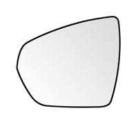 SENZEAL Cristal del Espejo Lateral del Conductor Calefactado con Placa de Soporte para Peugeot 3008 SUV 2016-2023 5008 II 2017-2024 Opel Grandland X 2017-2024 Citroen C5 Aircross 2018-2024 (Izquierda)