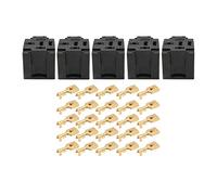 SENZEAL Juego de Arnés de Enchufe de Relé de 5 Pines 12V Enchufe de Relé de Programa de Electrónica Automotriz Negro