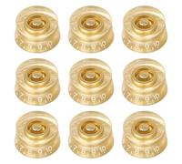 Seo de 9 pomos de control de guitarra, tapa de repuesto con textura para volúmenes y tonos, guitarra eléctrica y bajos