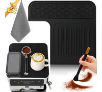 SEOIMU 1 alfombrilla superior para Ninja Luxe Cafe Premier ES601EU, con toalla barista y cepillo de limpieza de café, protege la superficie, resistente a los arañazos, fácil de limpiar, accesorios