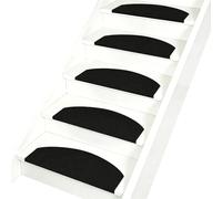 seokor Alfombrillas Autoadhesivas para Escaleras Interior Antideslizantes Peldaños de Escalera 8/10/12/15 Piezas Semicircular Protectores de Escalera para Mascotas, Mayores(Color6,60x24cm(10pcs))