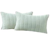 seokor Juego de 2 Fundas de Cojín 45x45 50x50 60x60 Súper Suave Corduroy Decorativa Funda de Almohada 60x45 50x70 Cubiertas Cojines para Sofá，Silla，Cama，Sala de Estar，Dormitorio(B11,60x80cm Set of 2)