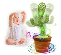seOSTO Cactus Bailarin, Cactus Bailarin Repite español, Cactus parlanchin, Juguete Cactus de Peluche Que Baila y Repite tu Voz, con Canciones, Dancing Cactus Regalos Adecuados para Niños