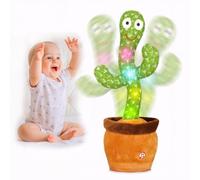 seOSTO Cactus Bailarín Repite Español, Peluche Que Baila, Canta y Repite Tu Voz