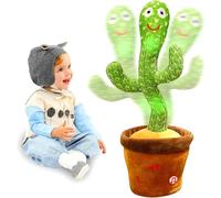 seOSTO Cactus Batería Bailarín, Peluche Que Baila y Repite Tu Voz