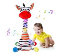 seOSTO Cebra Bailarin, Cebra Bailarina Parlanchin, Peluche Musical Que Baila y Repite tu Voz, con Canciones Volumen Ajustable, Cactus Bailarin Juguetes Bebes Regalos para Niños