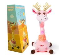 seOSTO Jirafa Bailarin, Jirafa Bailarina Parlanchin, Peluche Musical Que Baila y Repite tu Voz, con Canciones Volumen Ajustable, Cactus Bailarin Juguetes Bebes Regalos para Niños (Rosa)