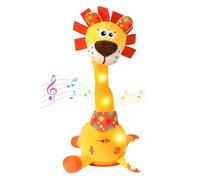 seOSTO Juguete de Jirafa parlante, Jirafa Bailando con función de Control de Volumen, Juguete de Jirafa Cantante para bebé, Juguete de Voz, Regalos de cumpleaños para niños y niñas (León)